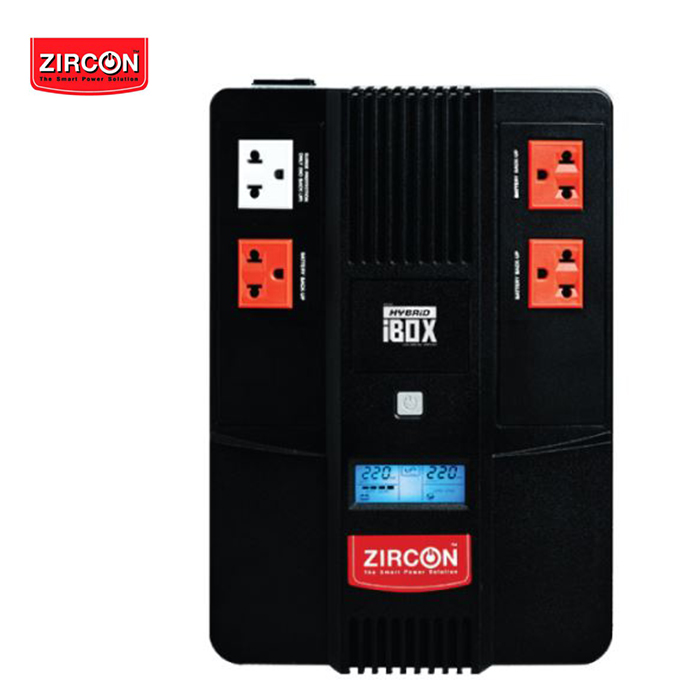 Zircon-Line-Interactive-UPS-Hybrid-Ibox-LCD-1000VA-550W-Digital-Display-Hot-Swapp-Tower-type